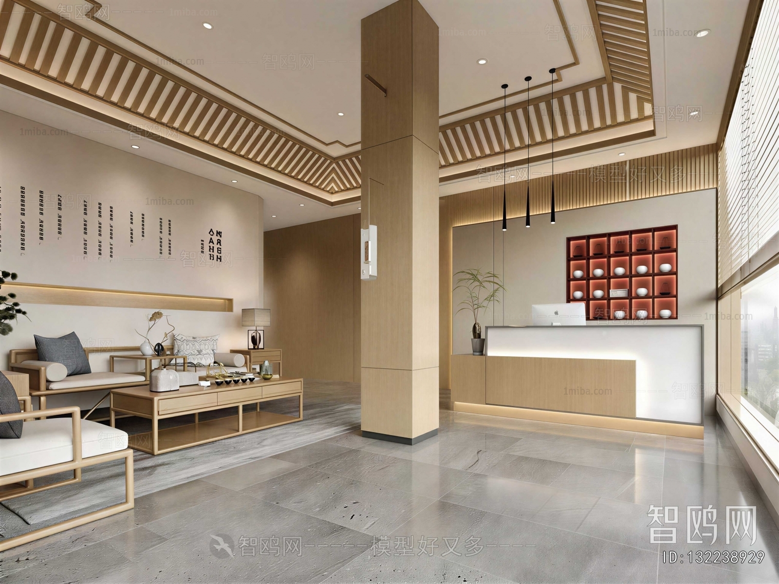 New Chinese Style Lobby Hall