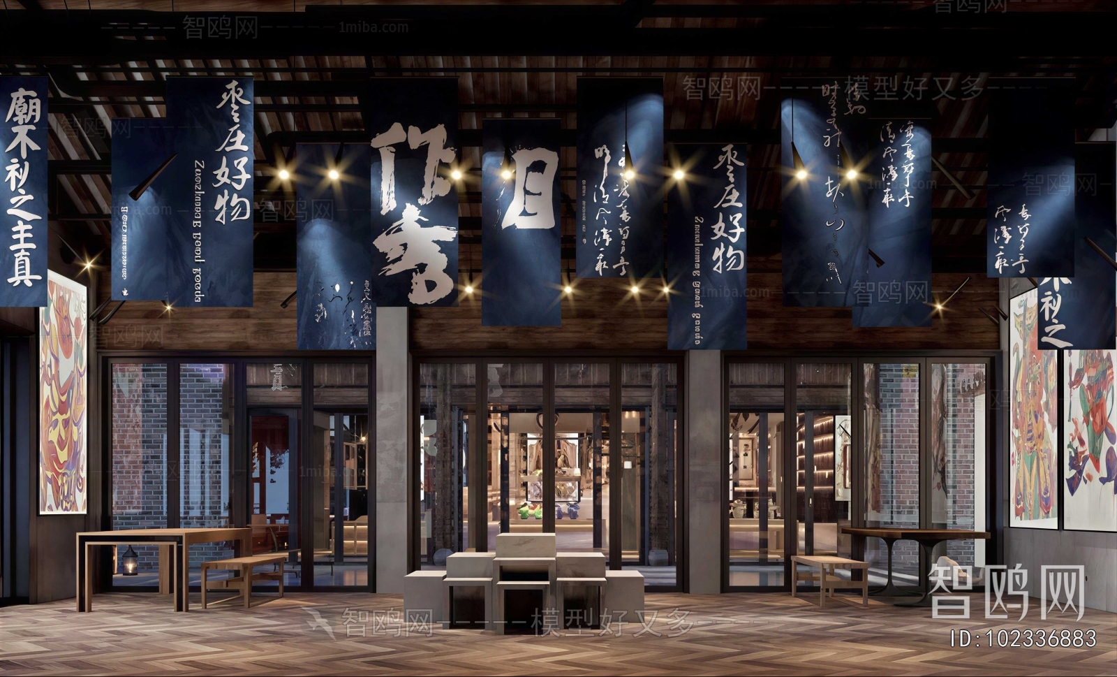 New Chinese Style Exhibition Hall