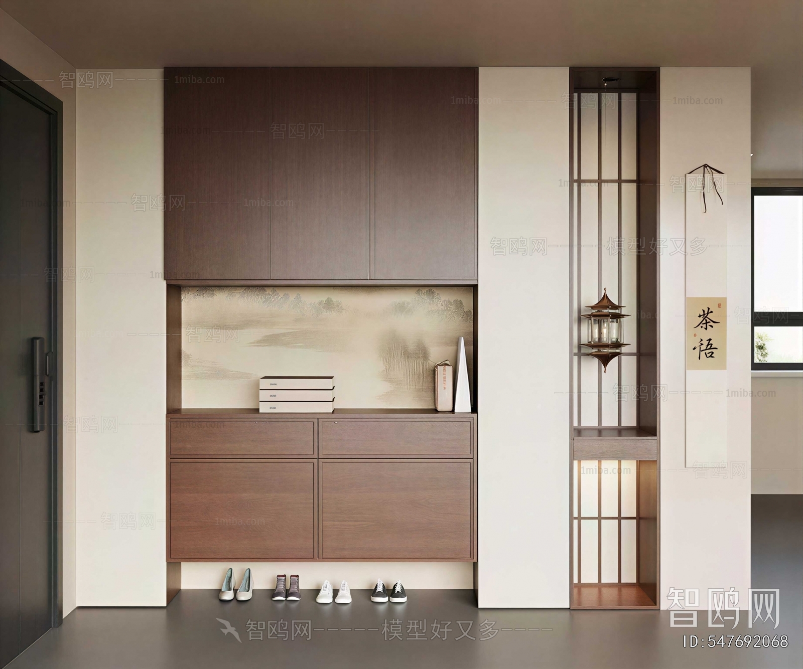 New Chinese Style Shoe Cabinet