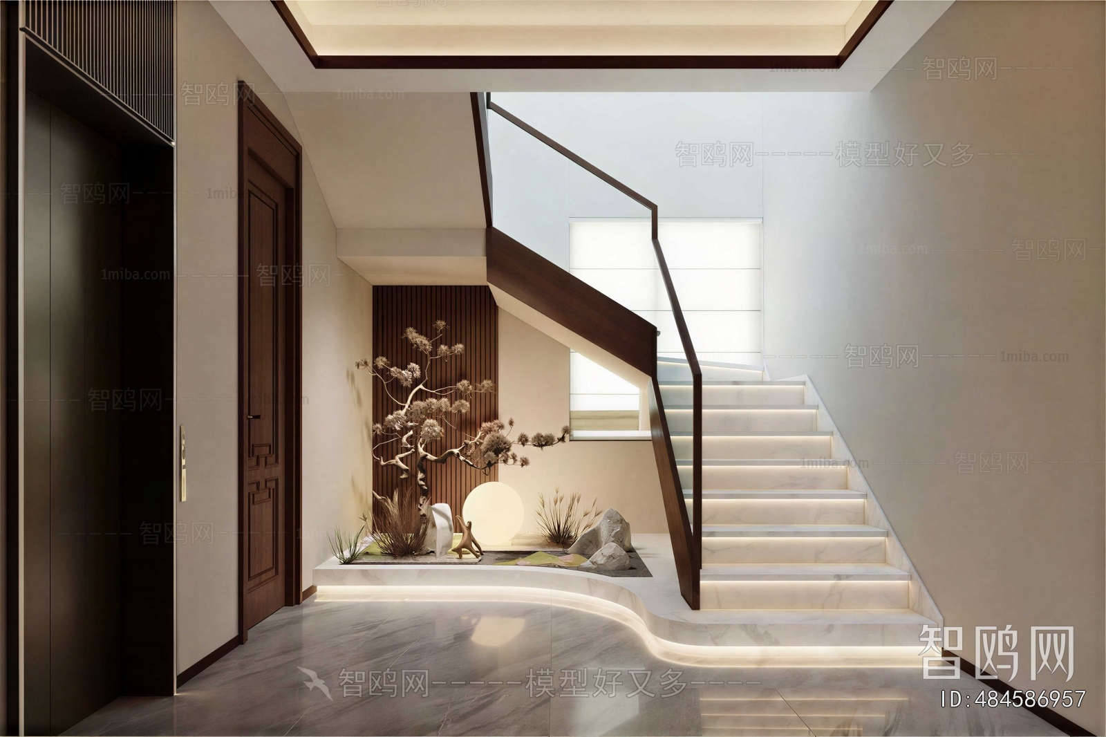 New Chinese Style Stairwell