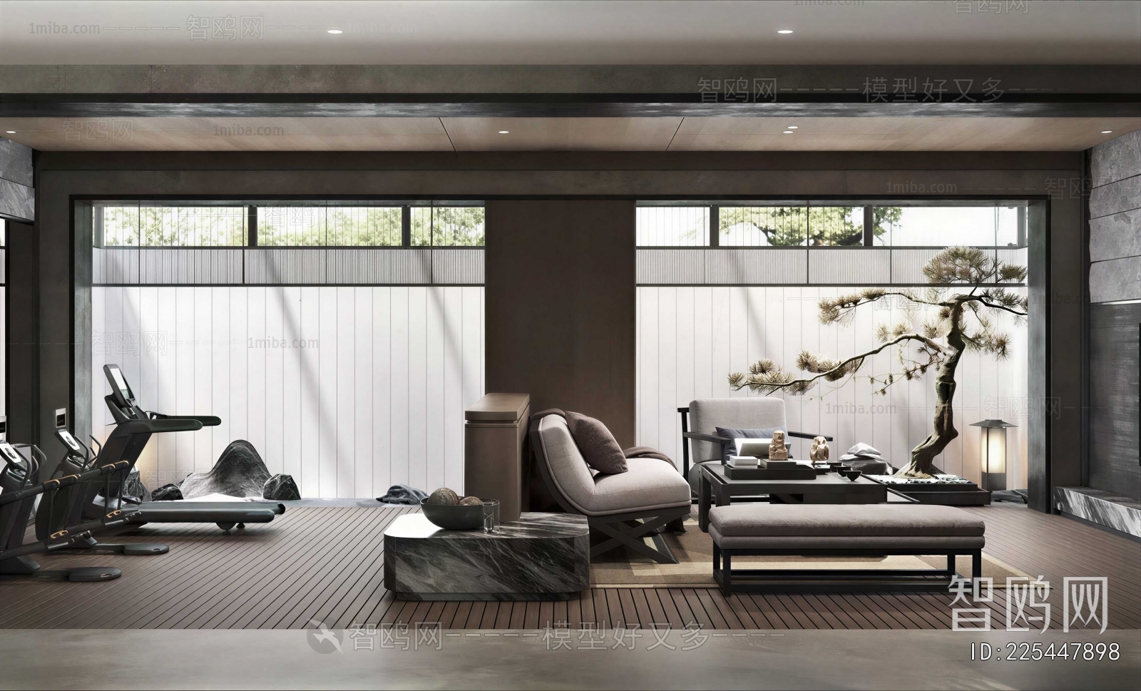 New Chinese Style A Living Room