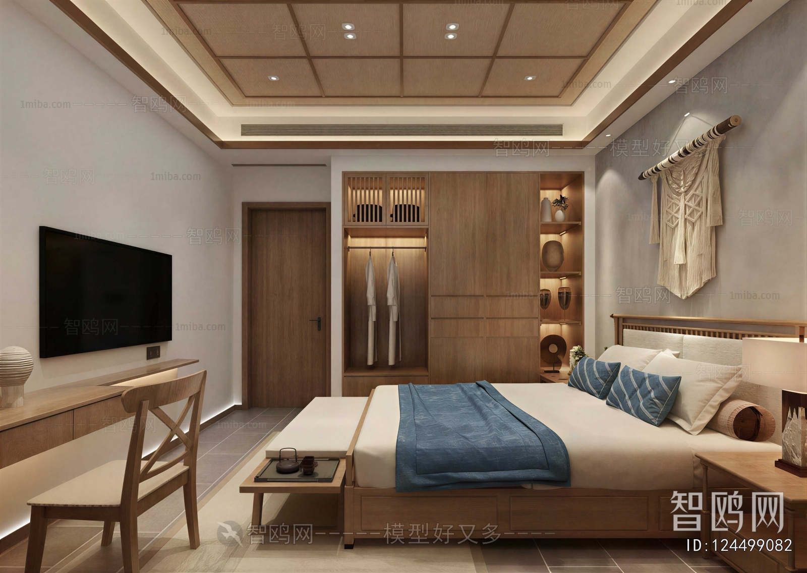 New Chinese Style Bedroom