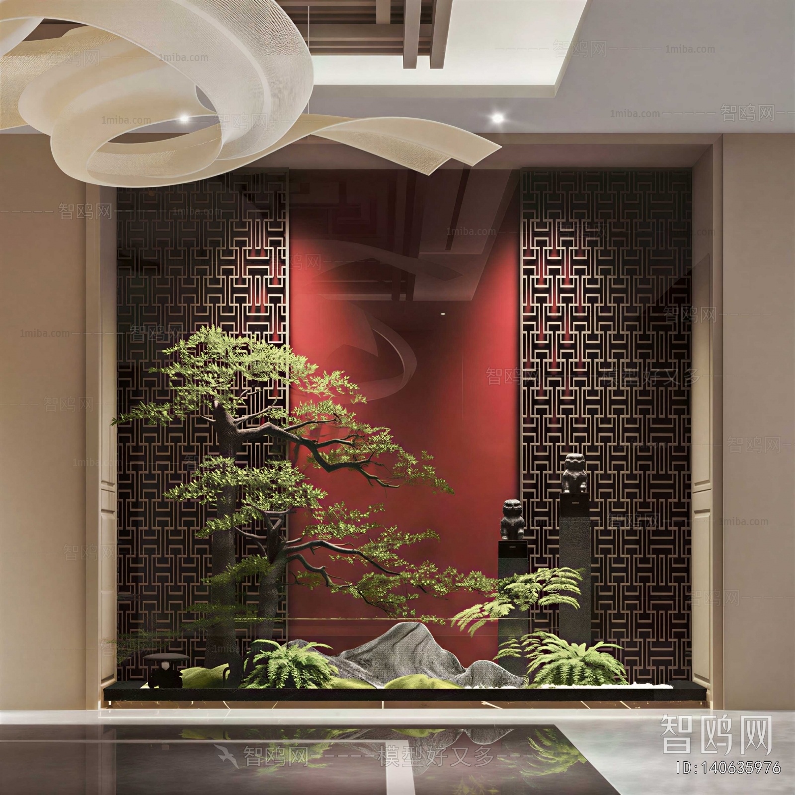 New Chinese Style Plant Landscaping