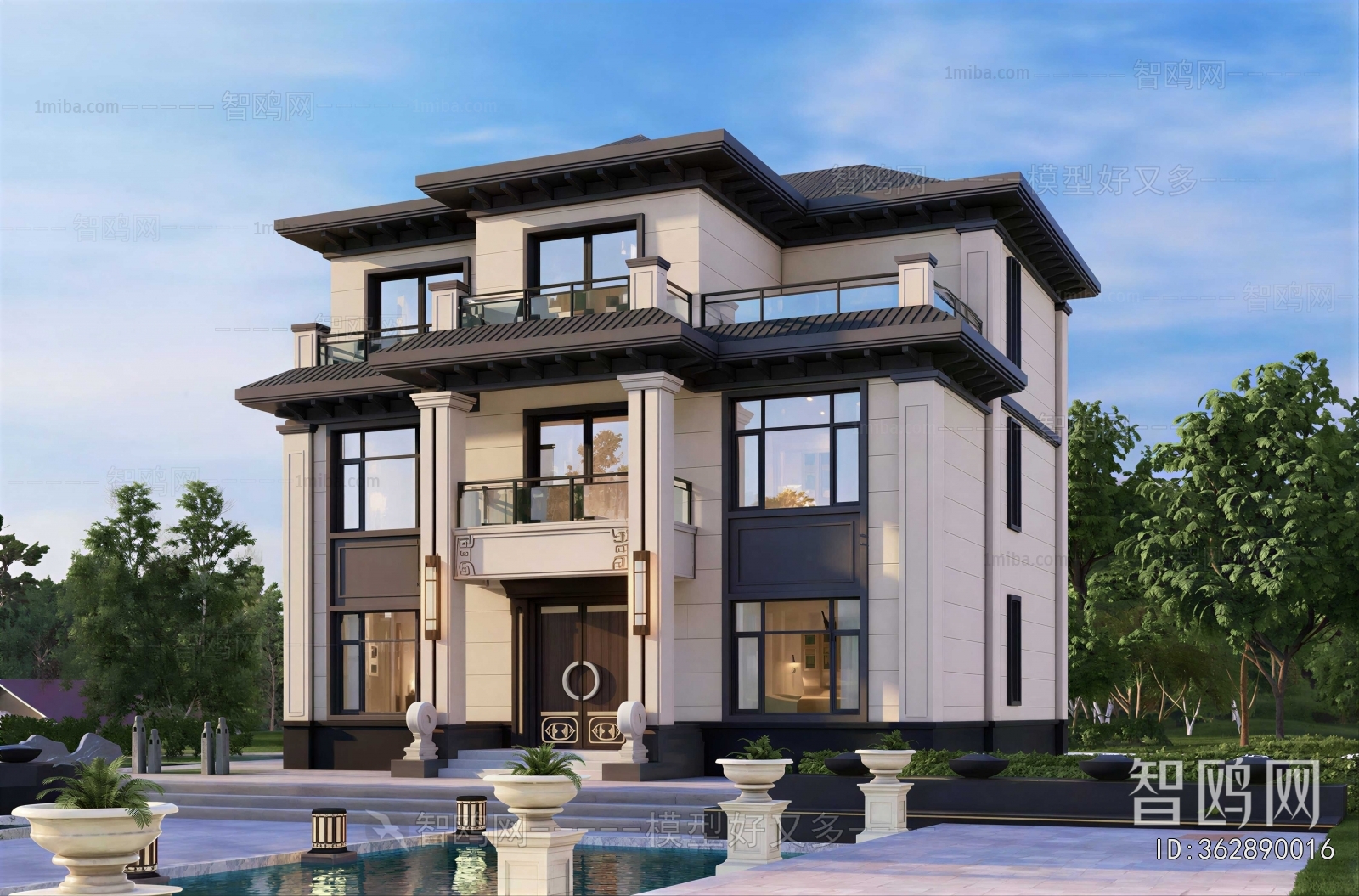 New Chinese Style Detached Villa