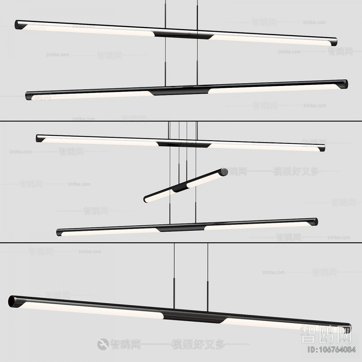 Modern Long Chandelier