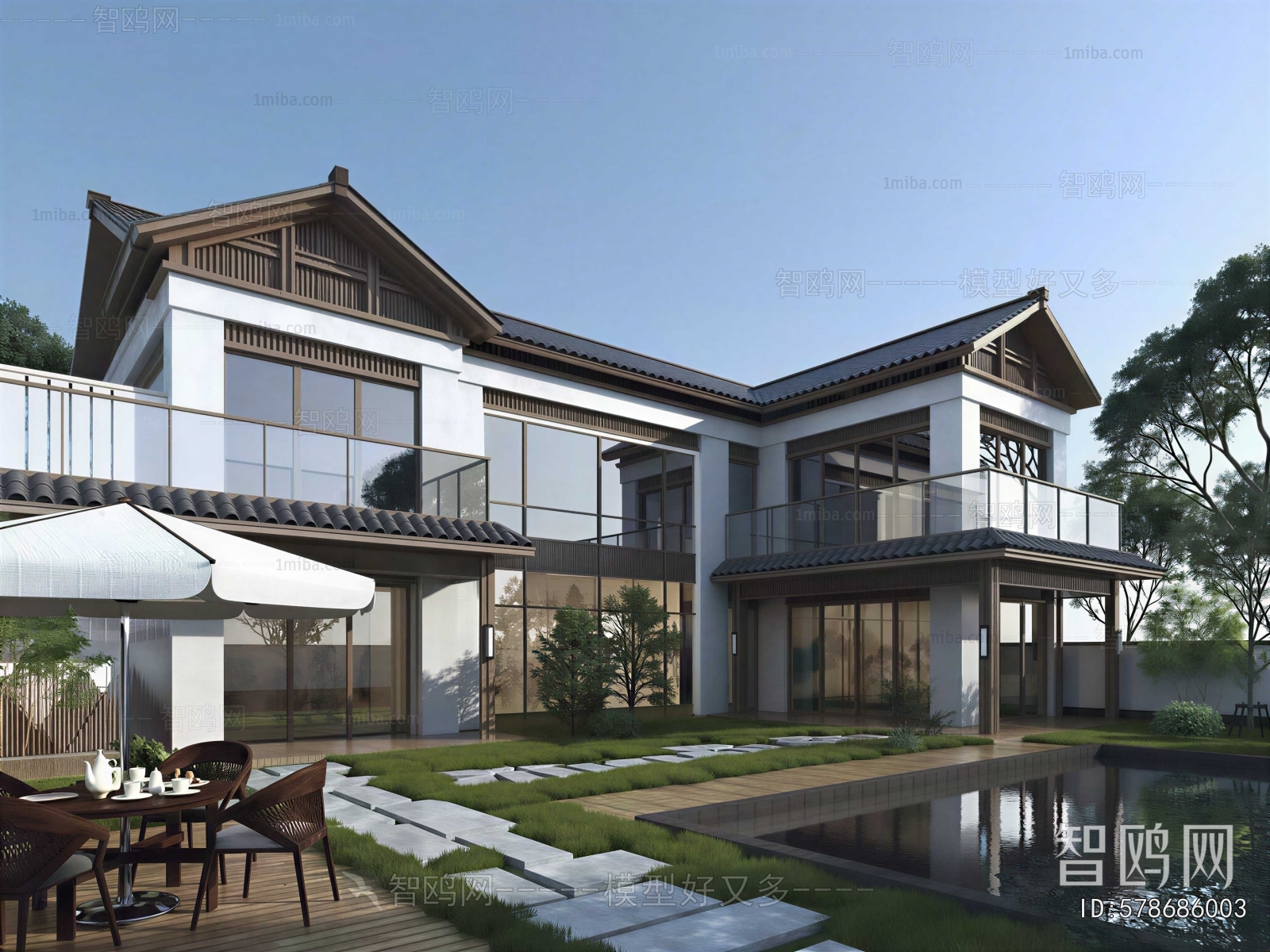 New Chinese Style Detached Villa