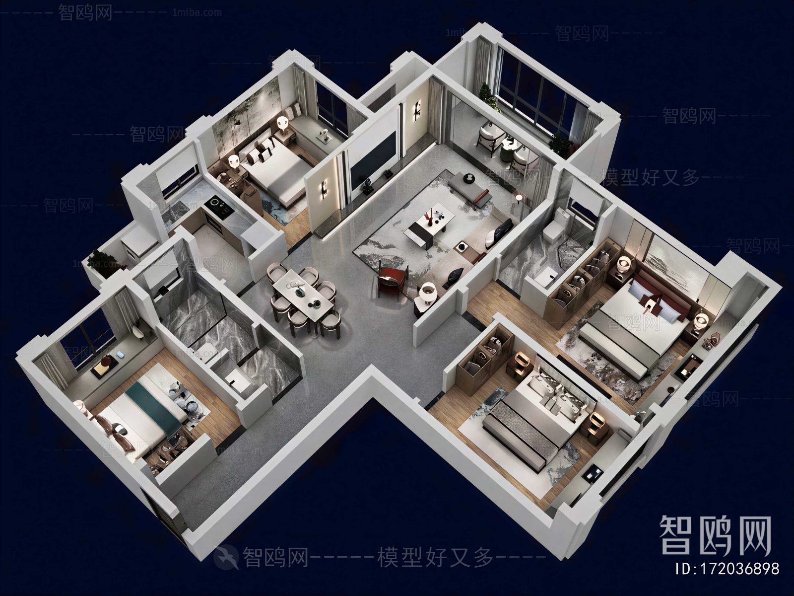 Modern A Bird's-eye View Of Home Decoration