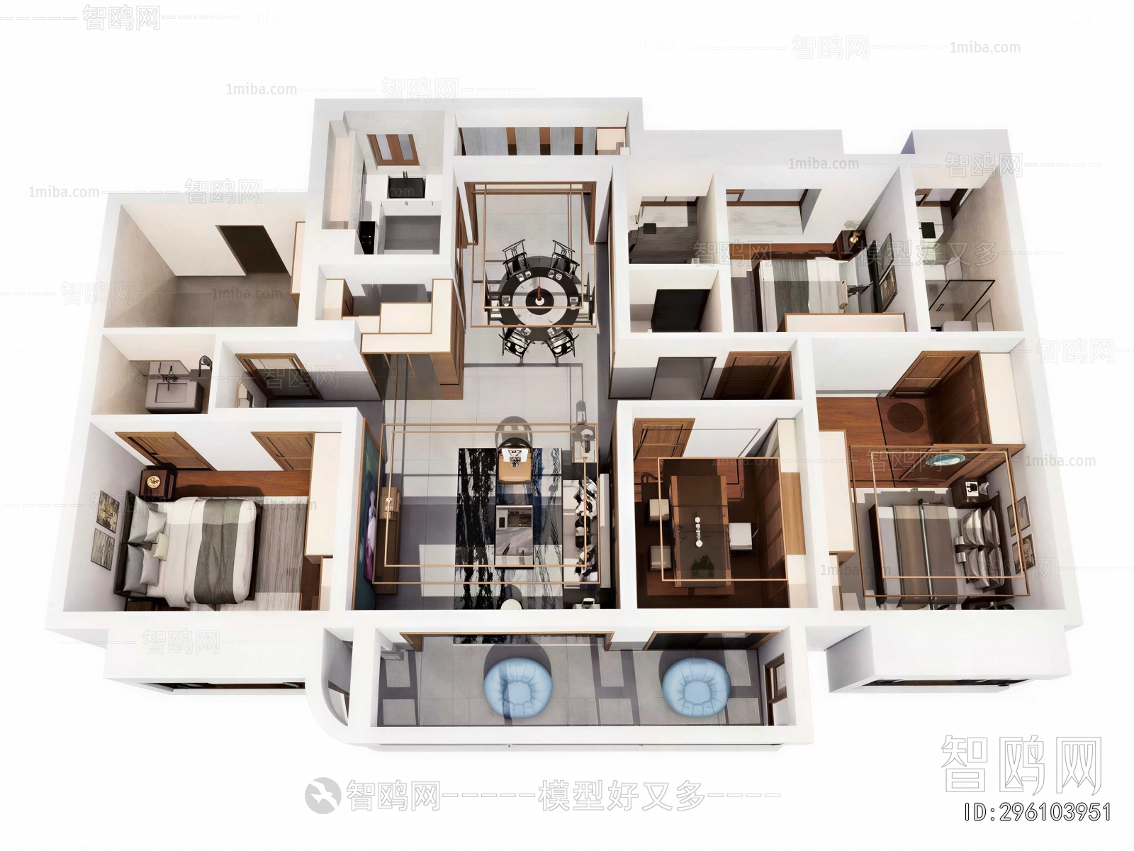 New Chinese Style A Bird's-eye View Of Home Decoration