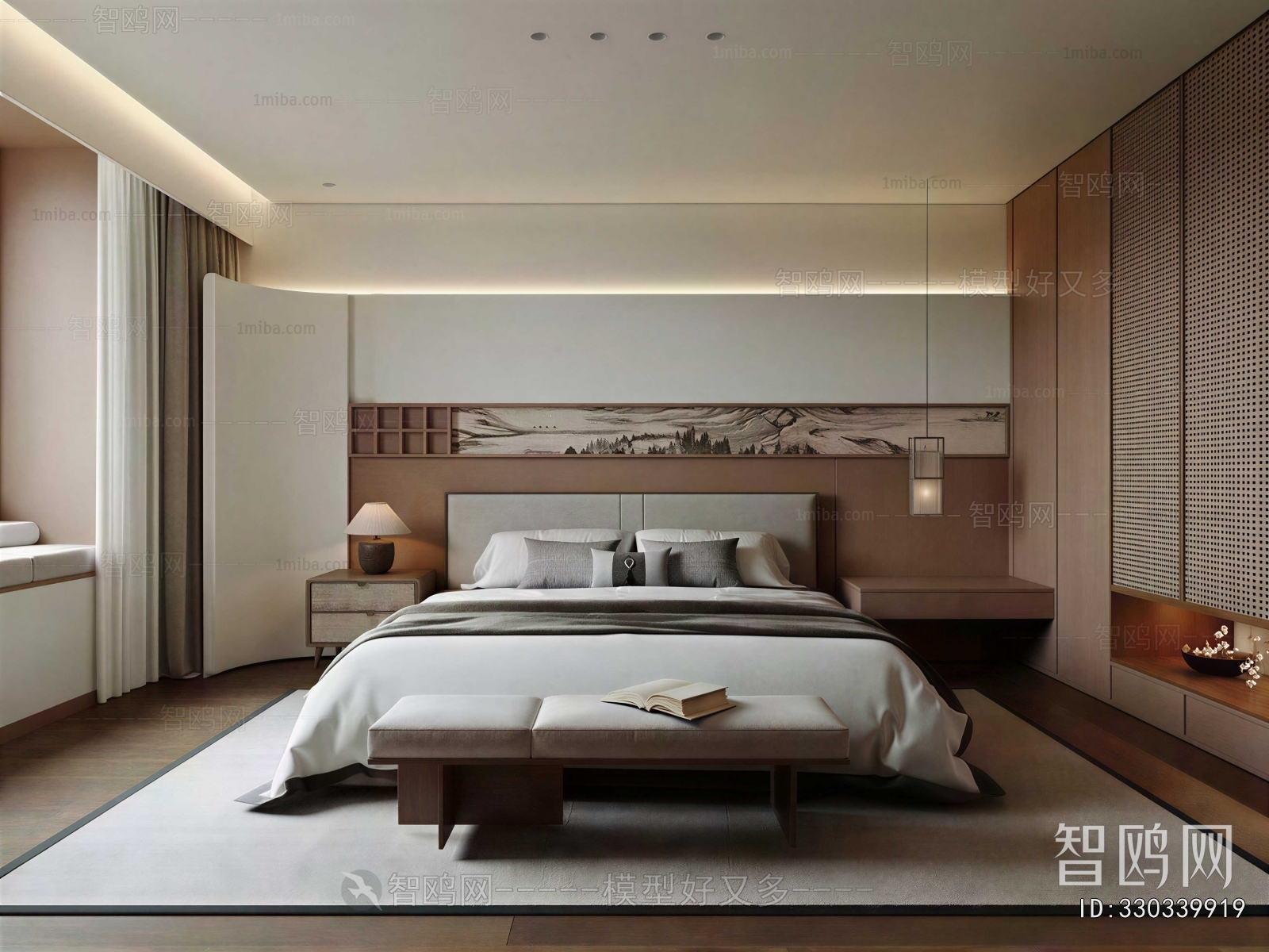 New Chinese Style Bedroom