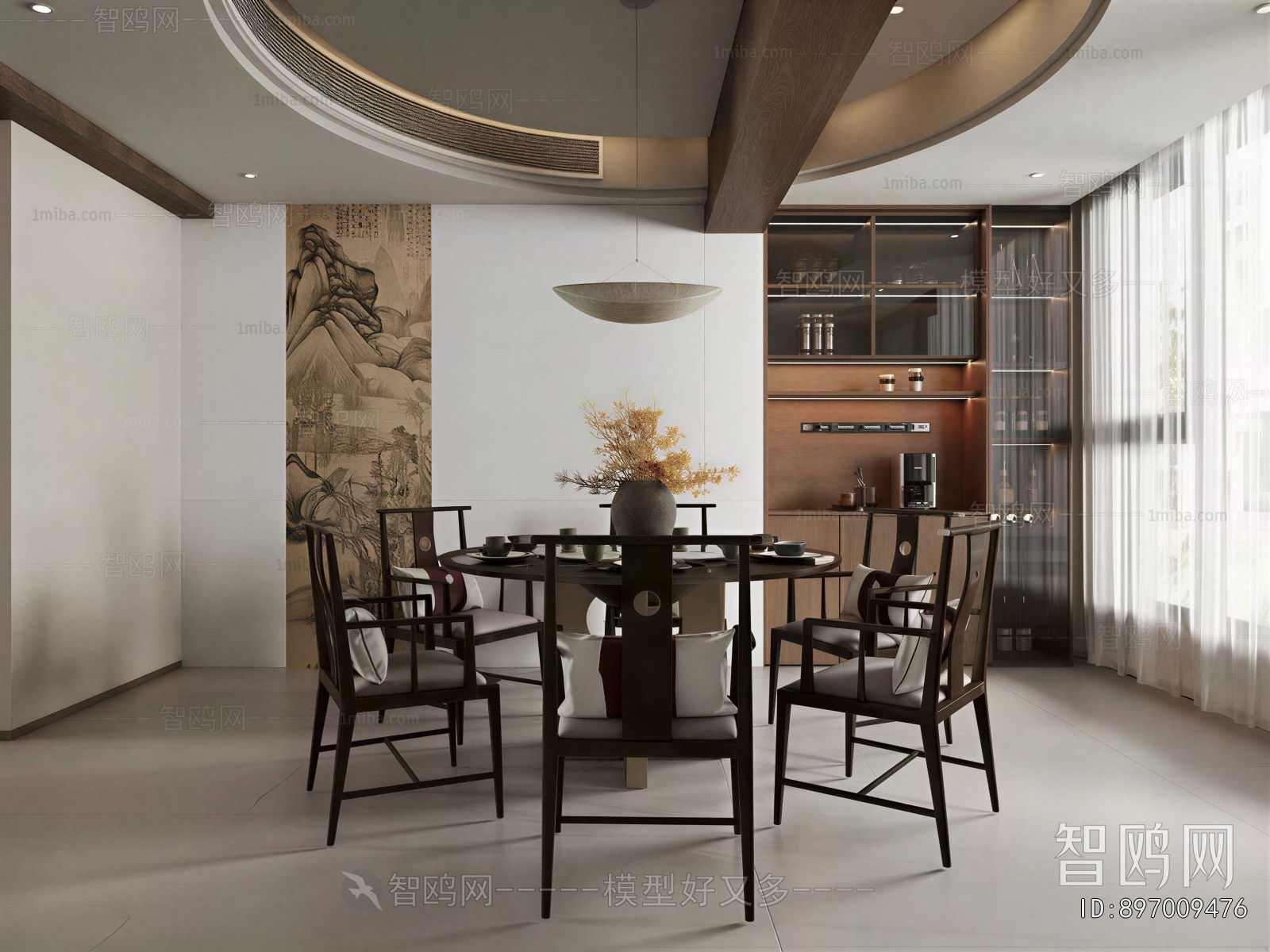 New Chinese Style Dining Room