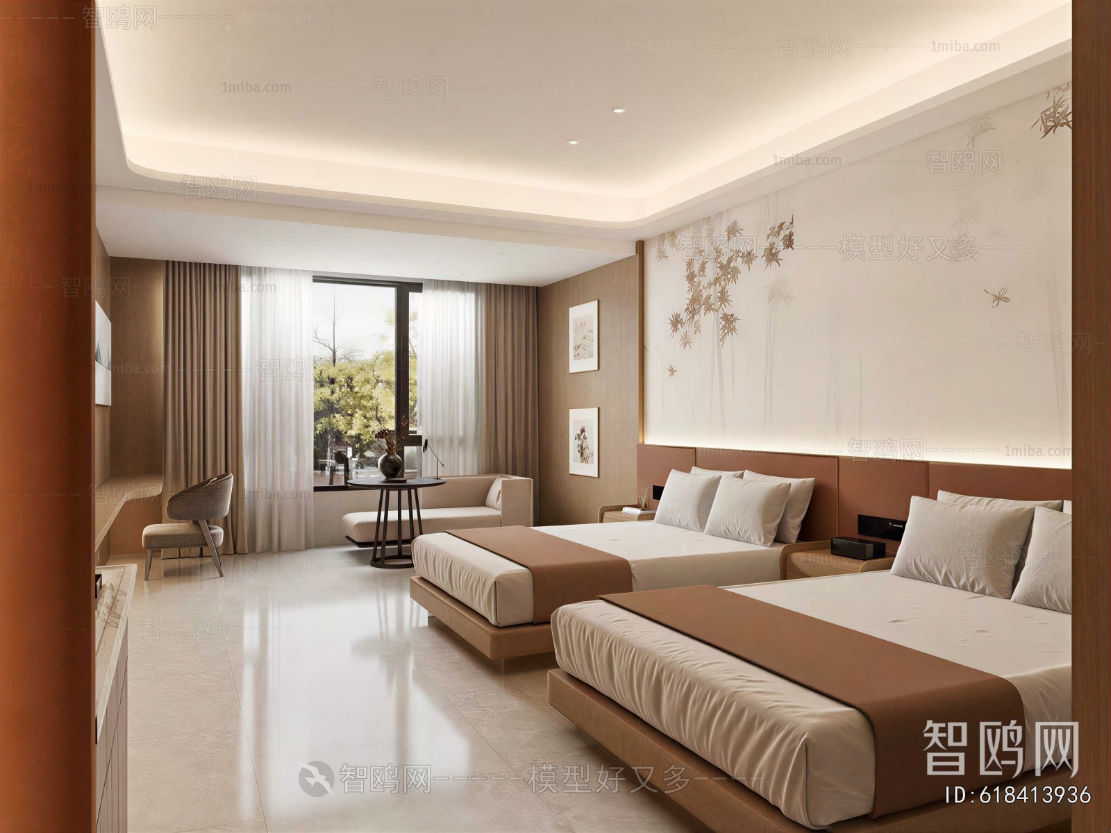 New Chinese Style Guest Room