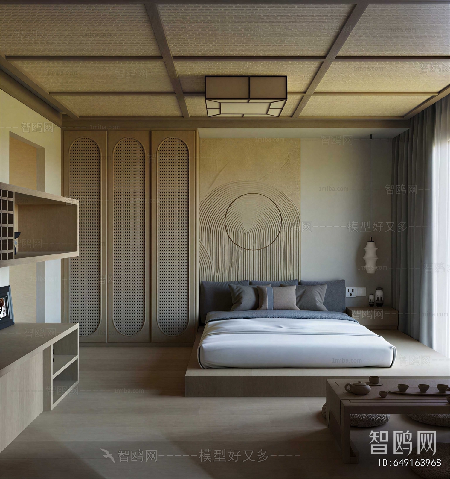 New Chinese Style Bedroom