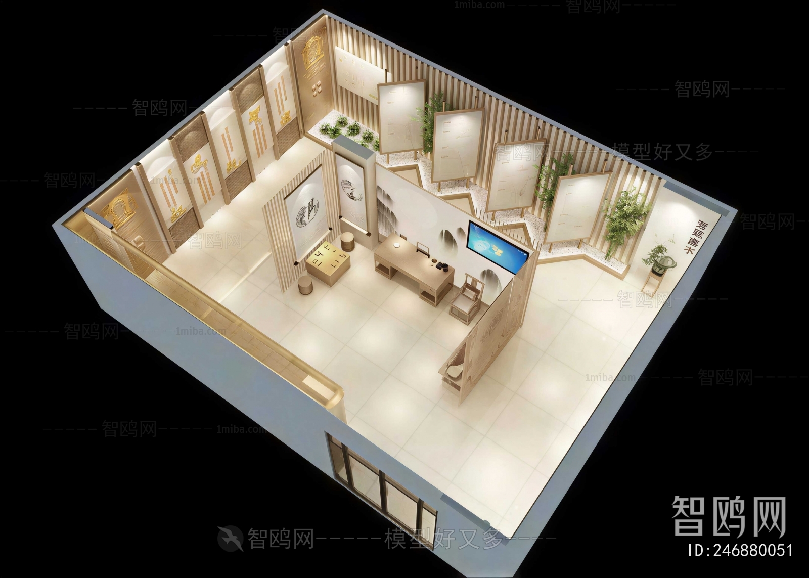 New Chinese Style Exhibition Hall