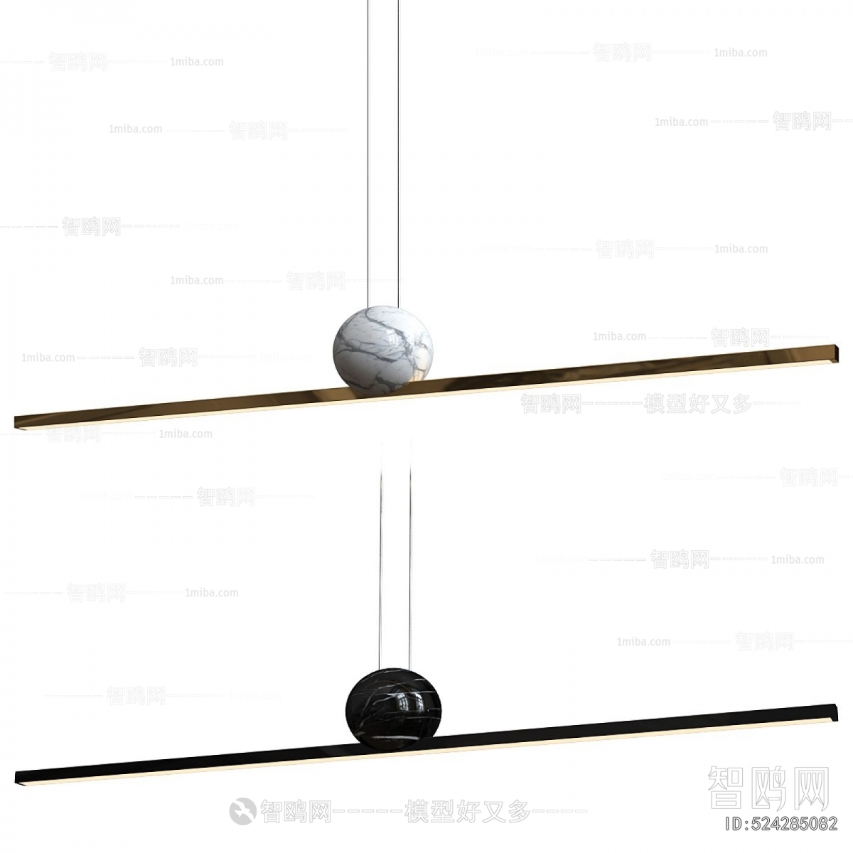 Modern Long Chandelier