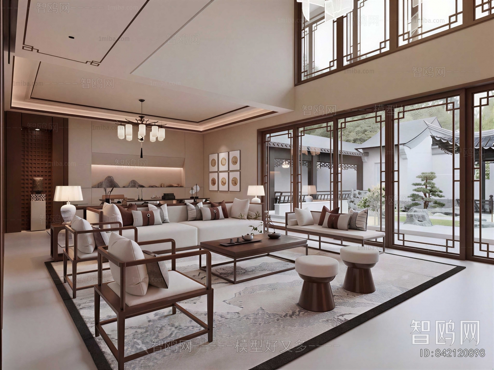 New Chinese Style A Living Room