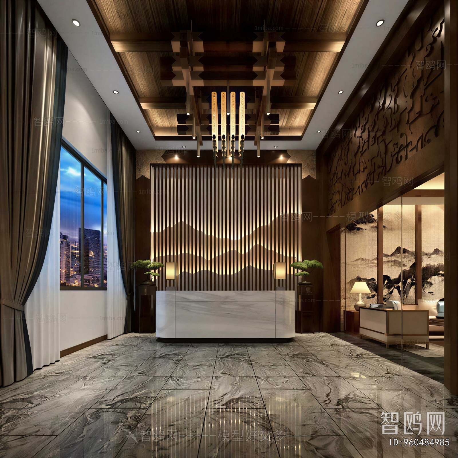 New Chinese Style Lobby Hall