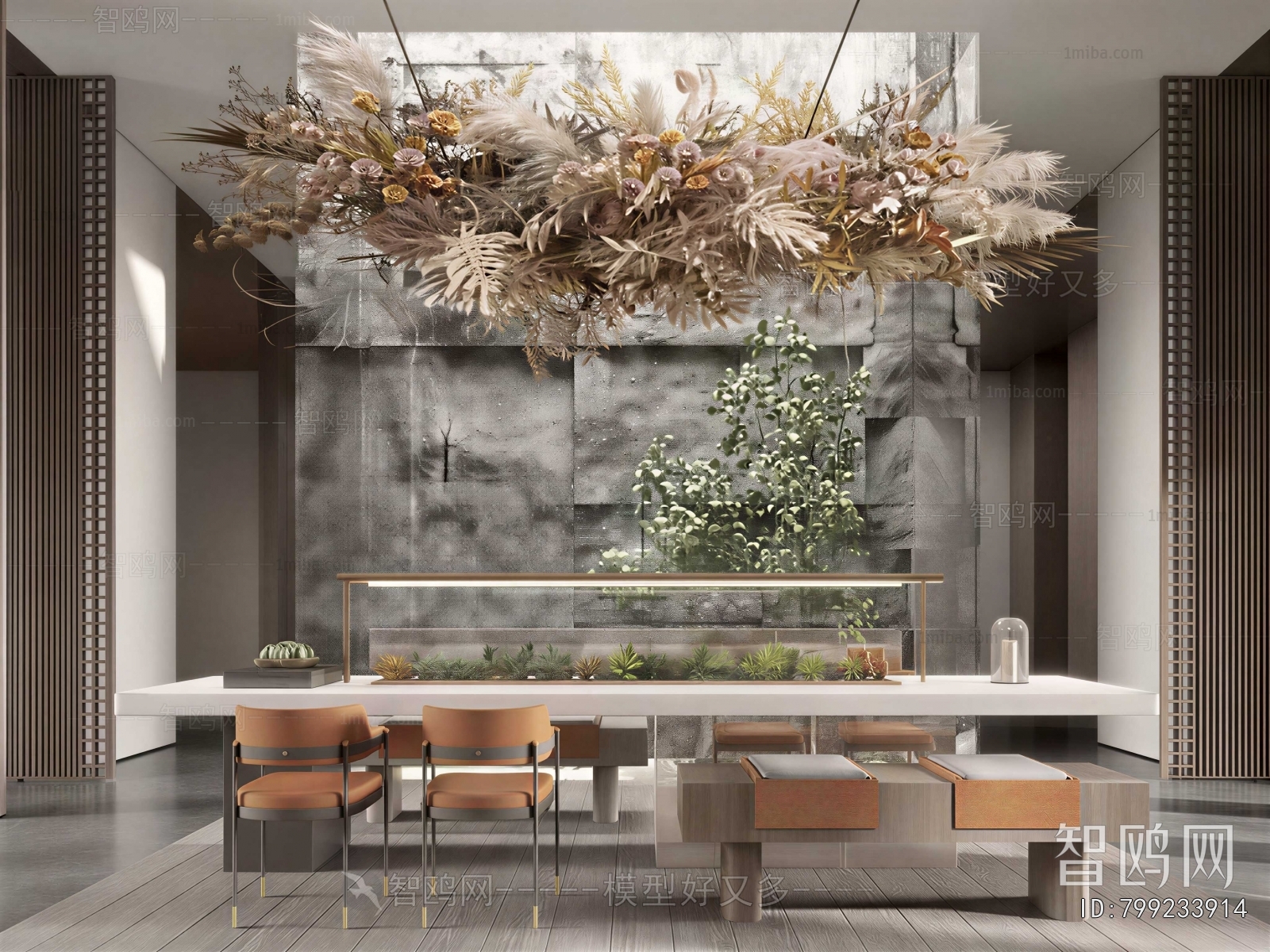 New Chinese Style Real Estate Sales Office