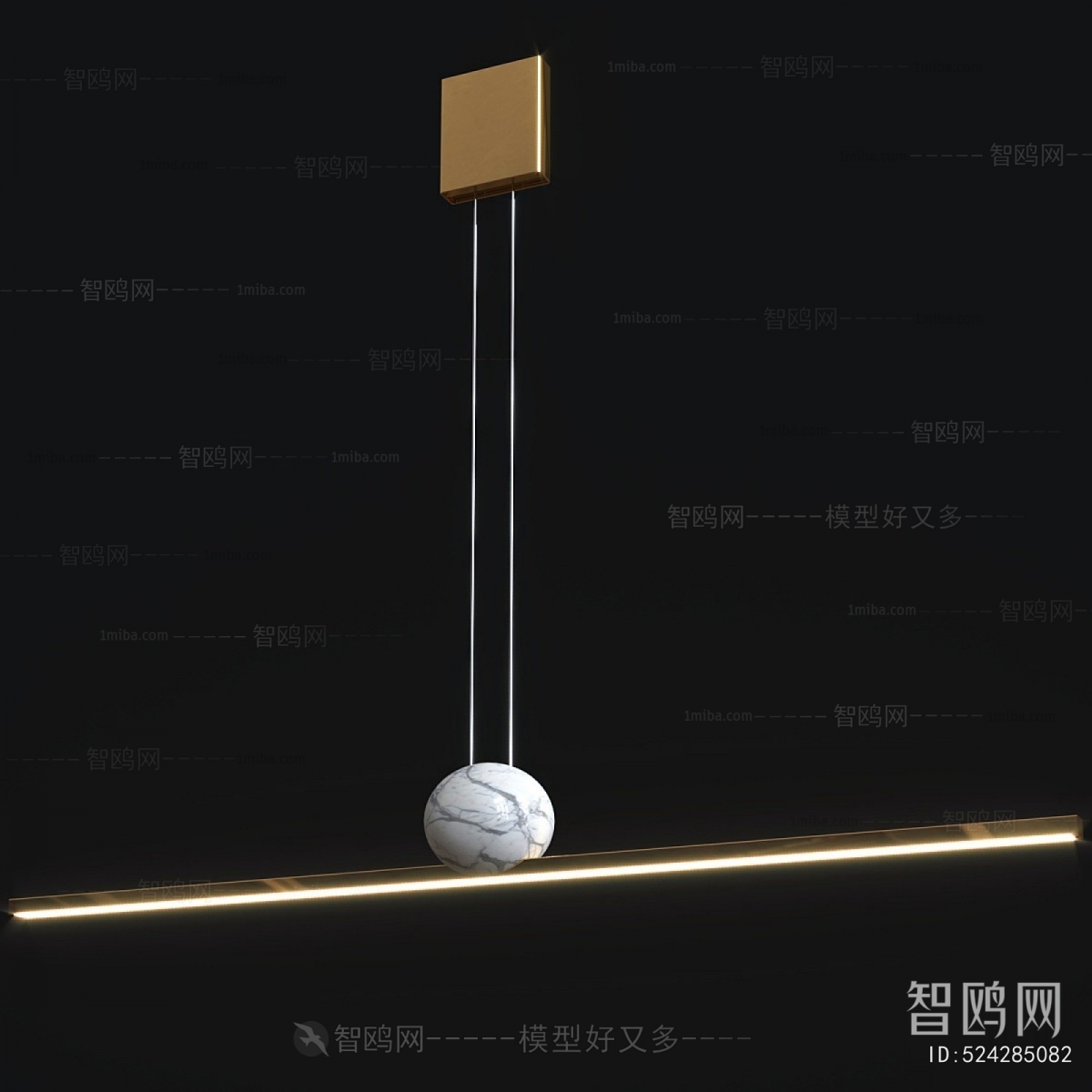 Modern Long Chandelier