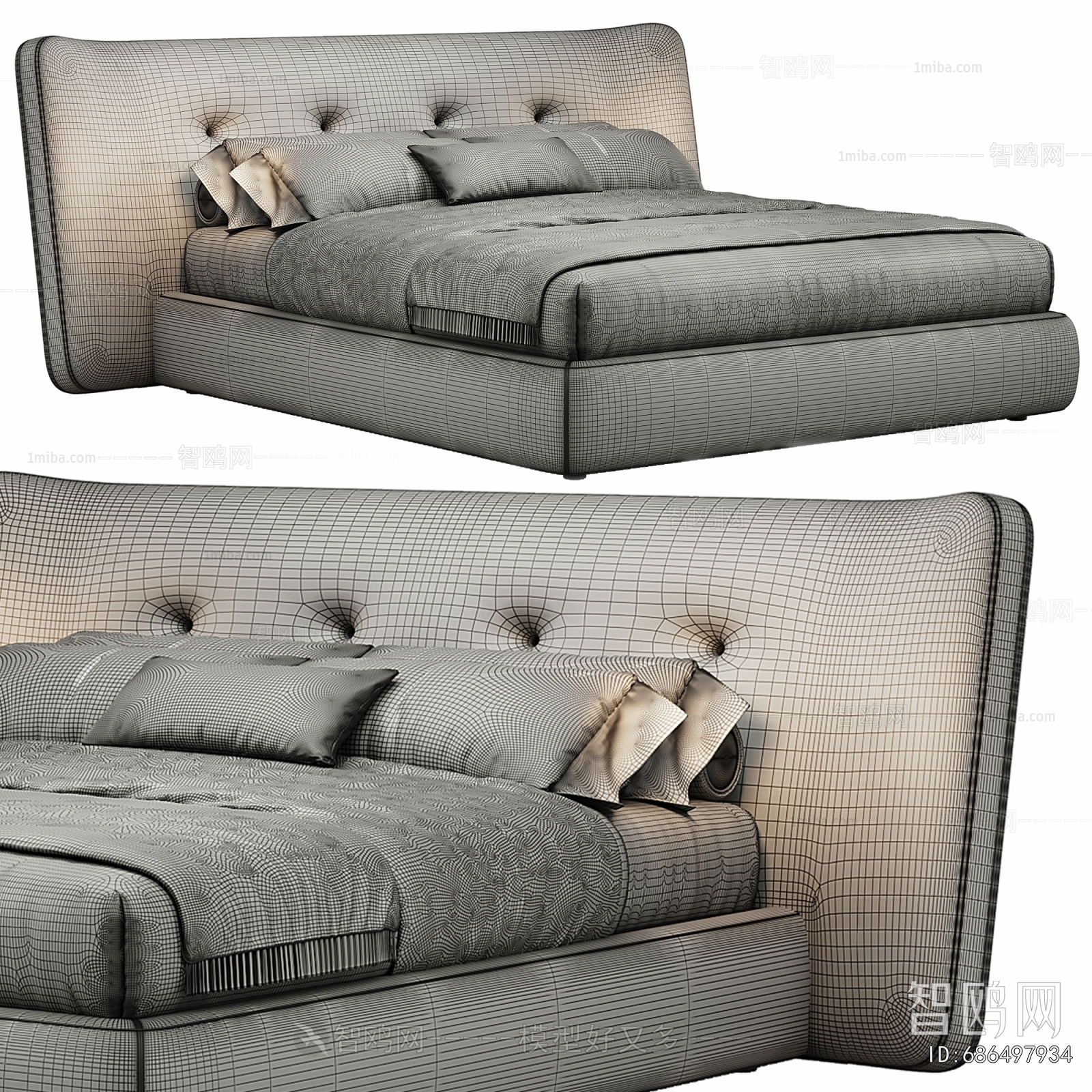 Modern Double Bed