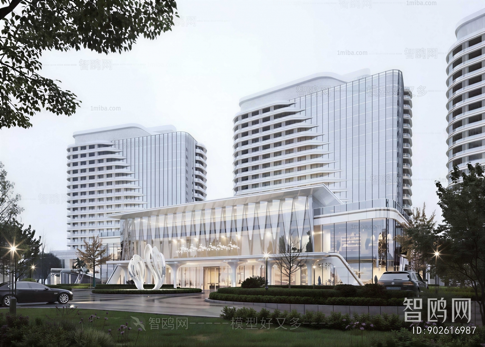 Modern Appearance Of Commercial Building