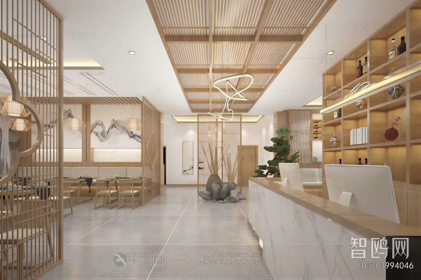 New Chinese Style Dining Room