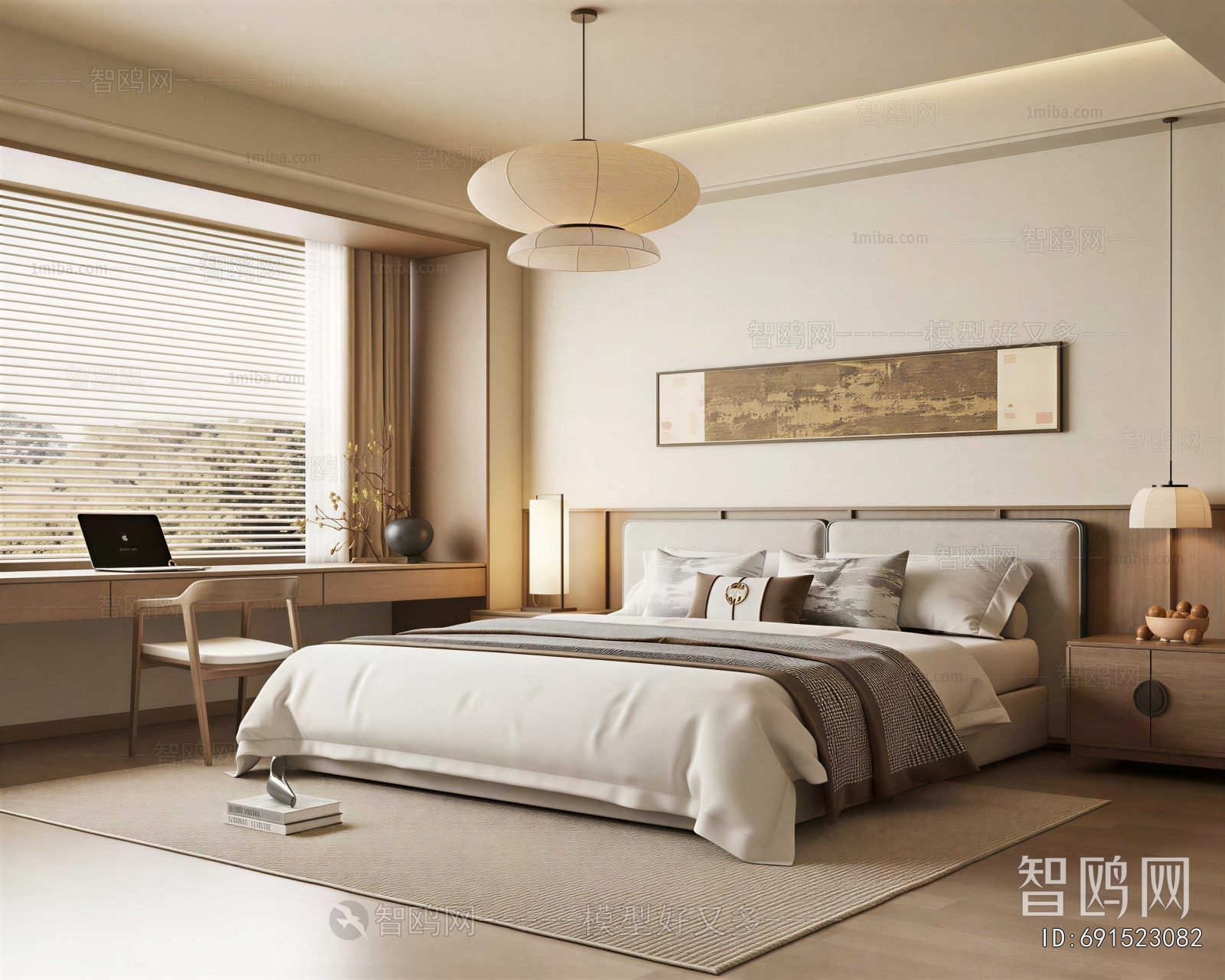 New Chinese Style Bedroom