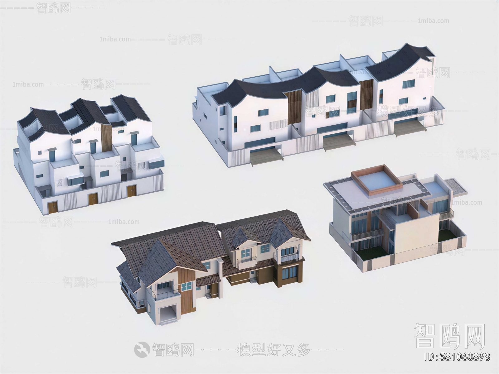 New Chinese Style Appearance Of Commercial Building