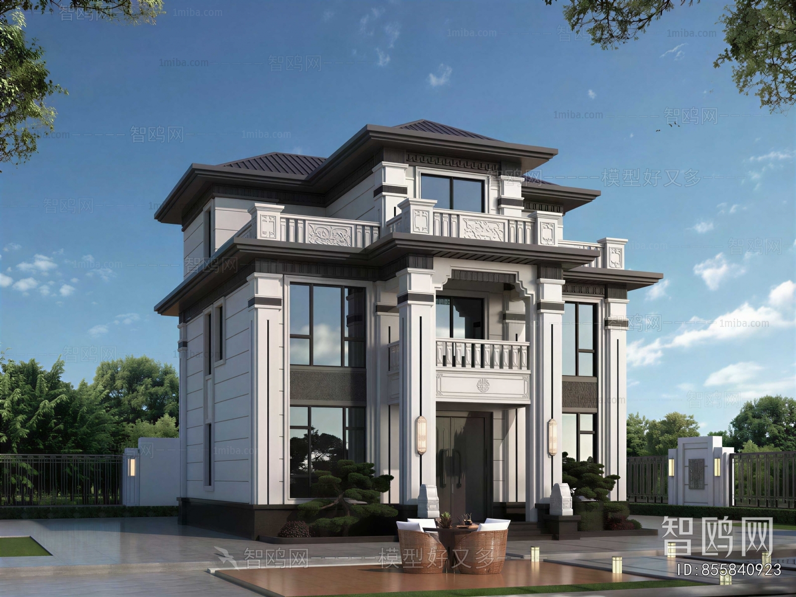 New Chinese Style Detached Villa