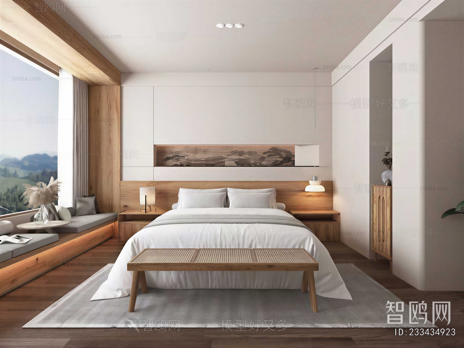 New Chinese Style Bedroom