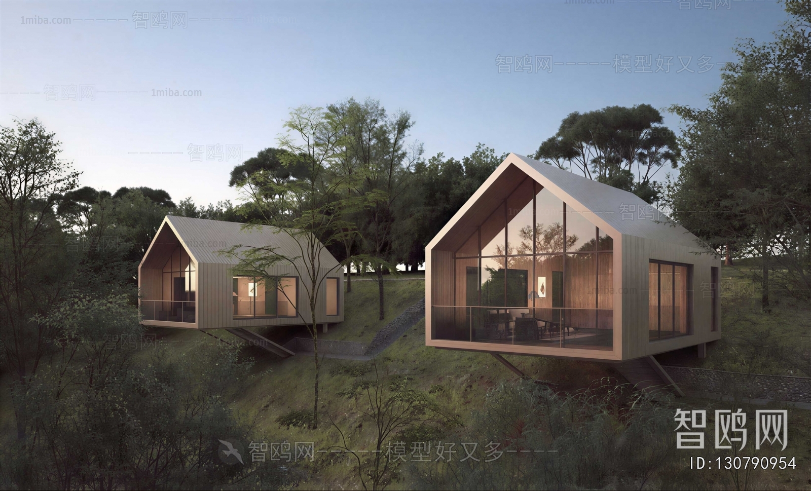 New Chinese Style Appearance Of Commercial Building