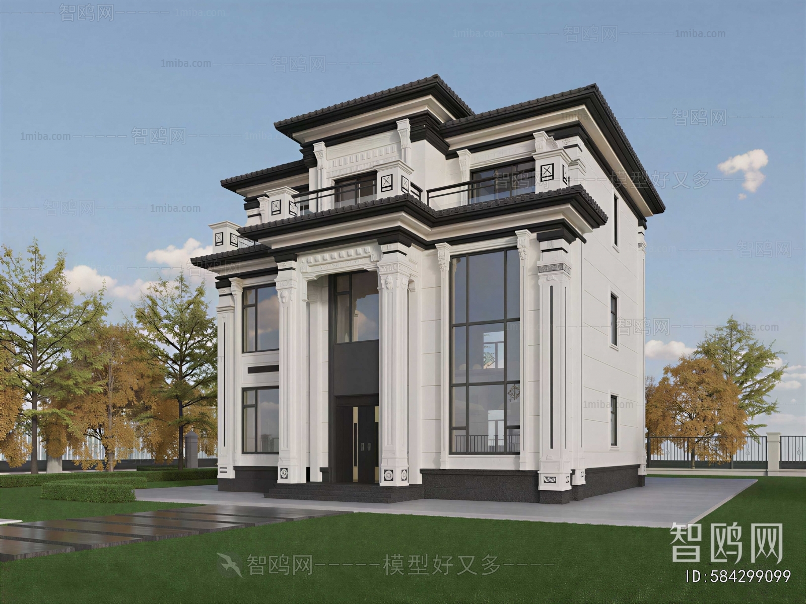 New Chinese Style Detached Villa