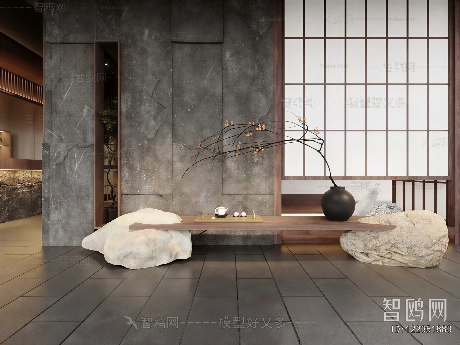 Wabi-sabi Style Hallway