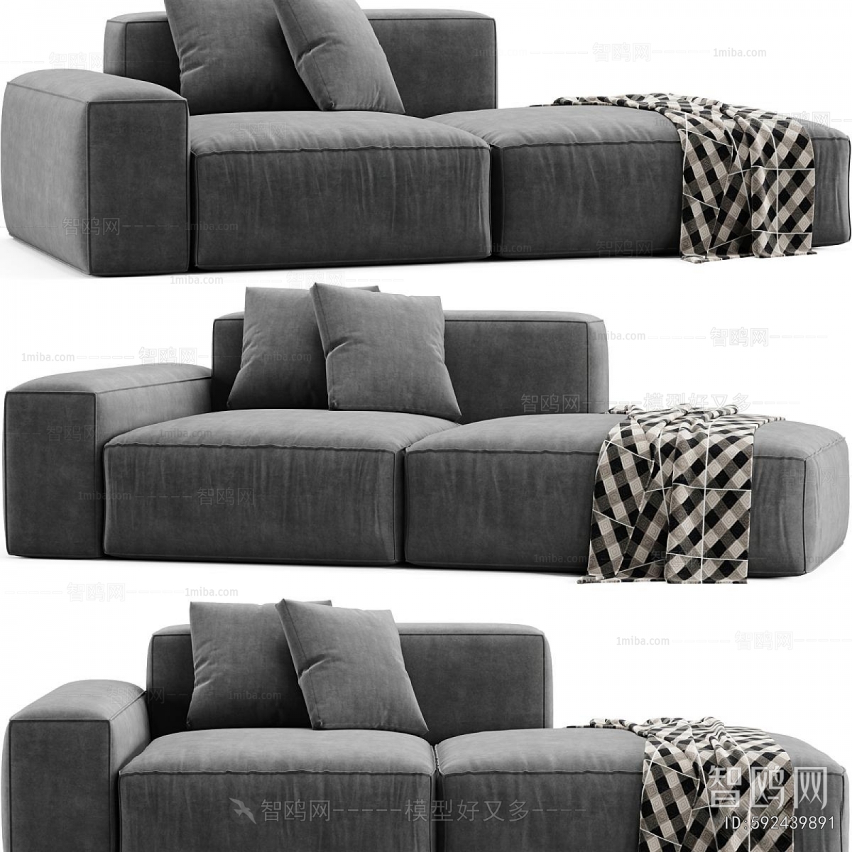Modern Three-seat Sofa