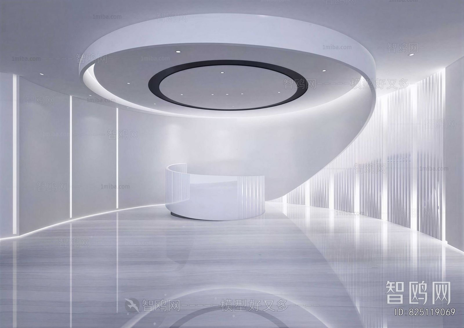 Modern Office Reception Desk