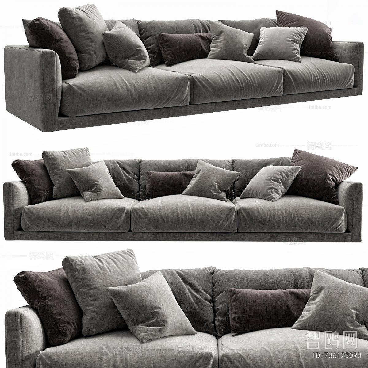 Modern Three-seat Sofa