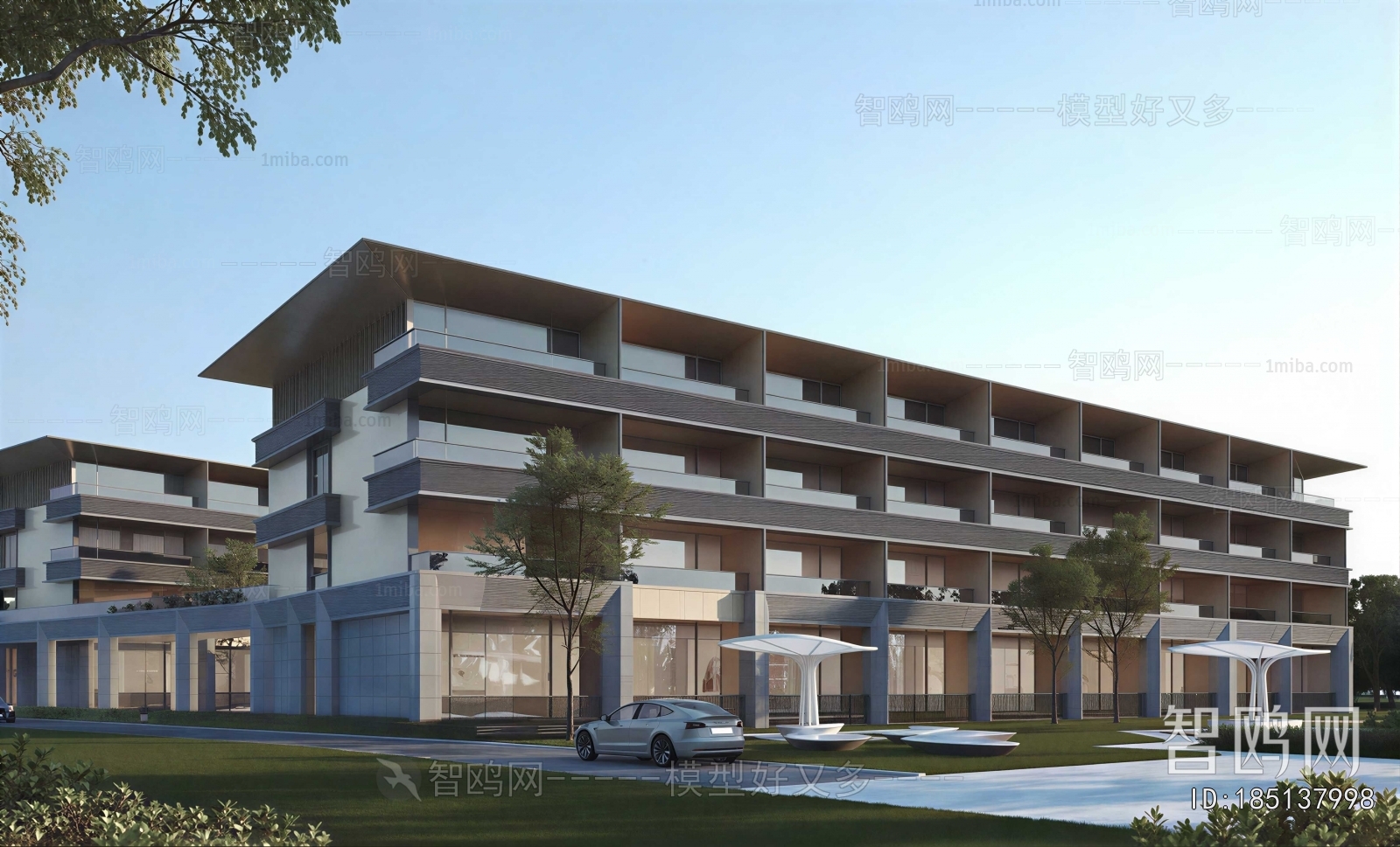 Modern Appearance Of Commercial Building