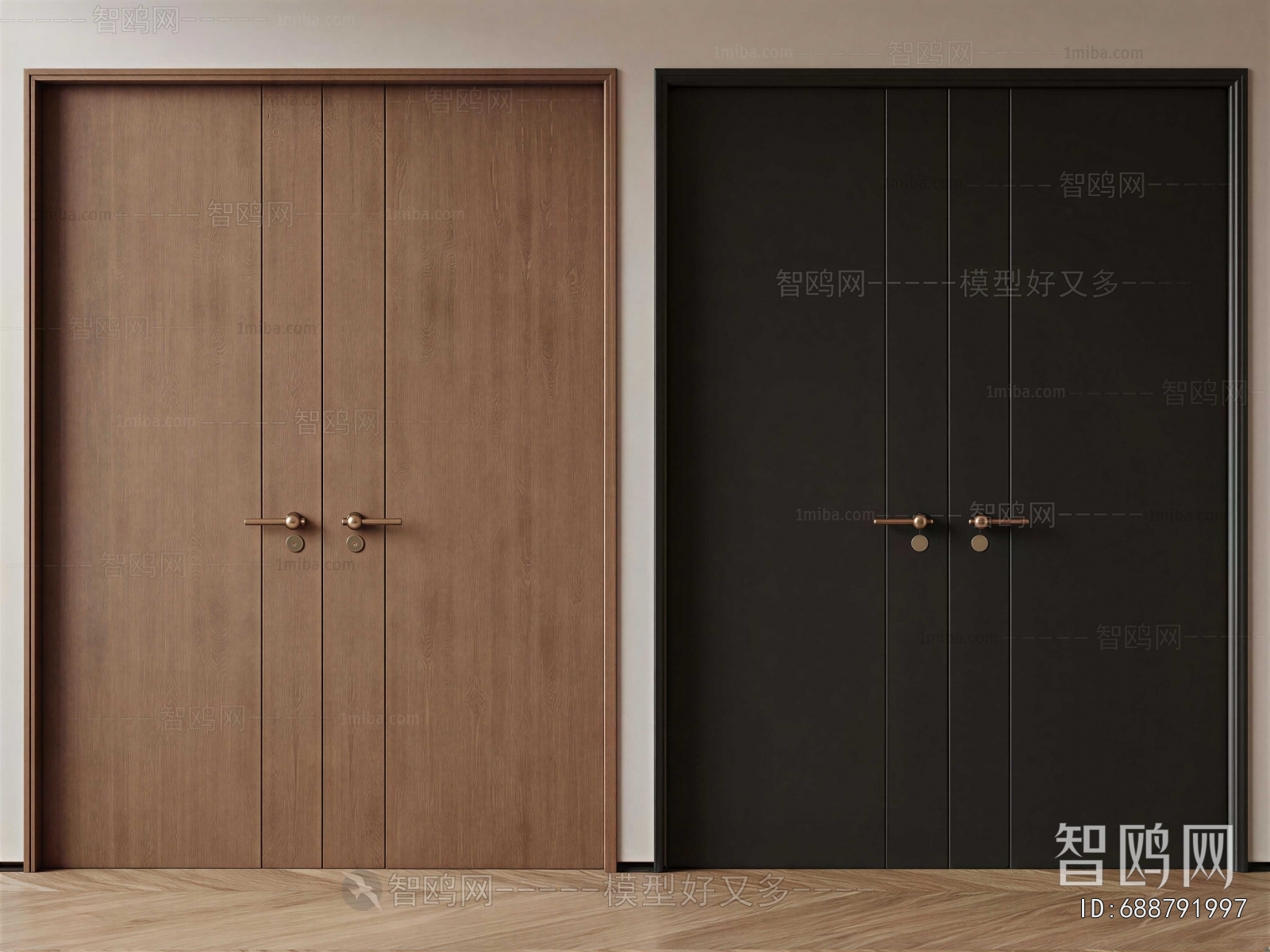 Modern Double Door