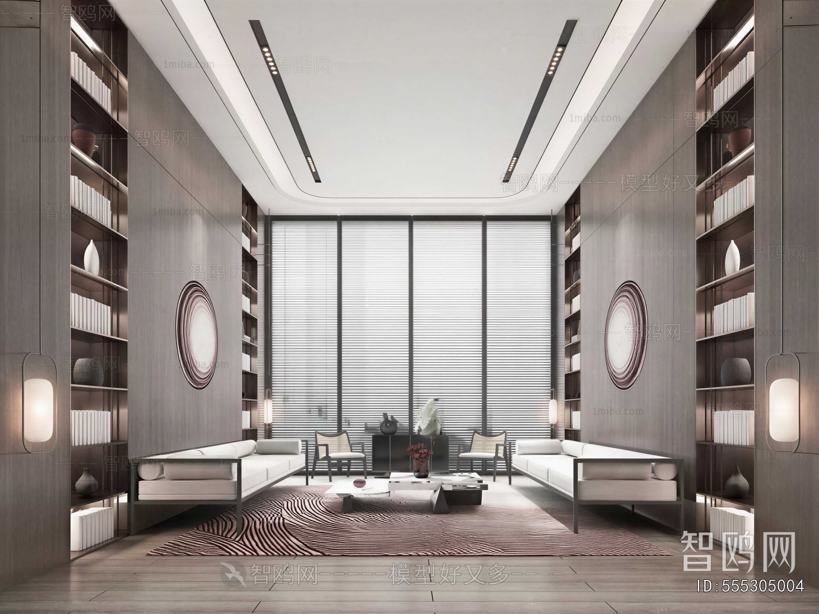 New Chinese Style A Living Room