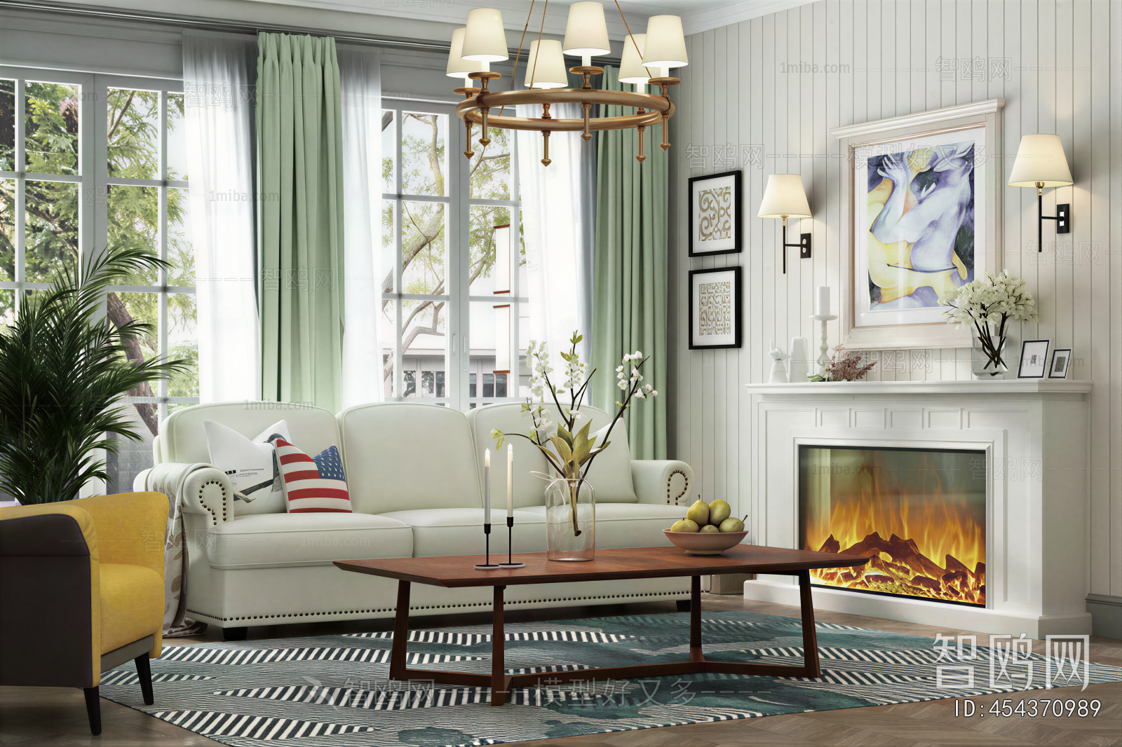 American Style A Living Room