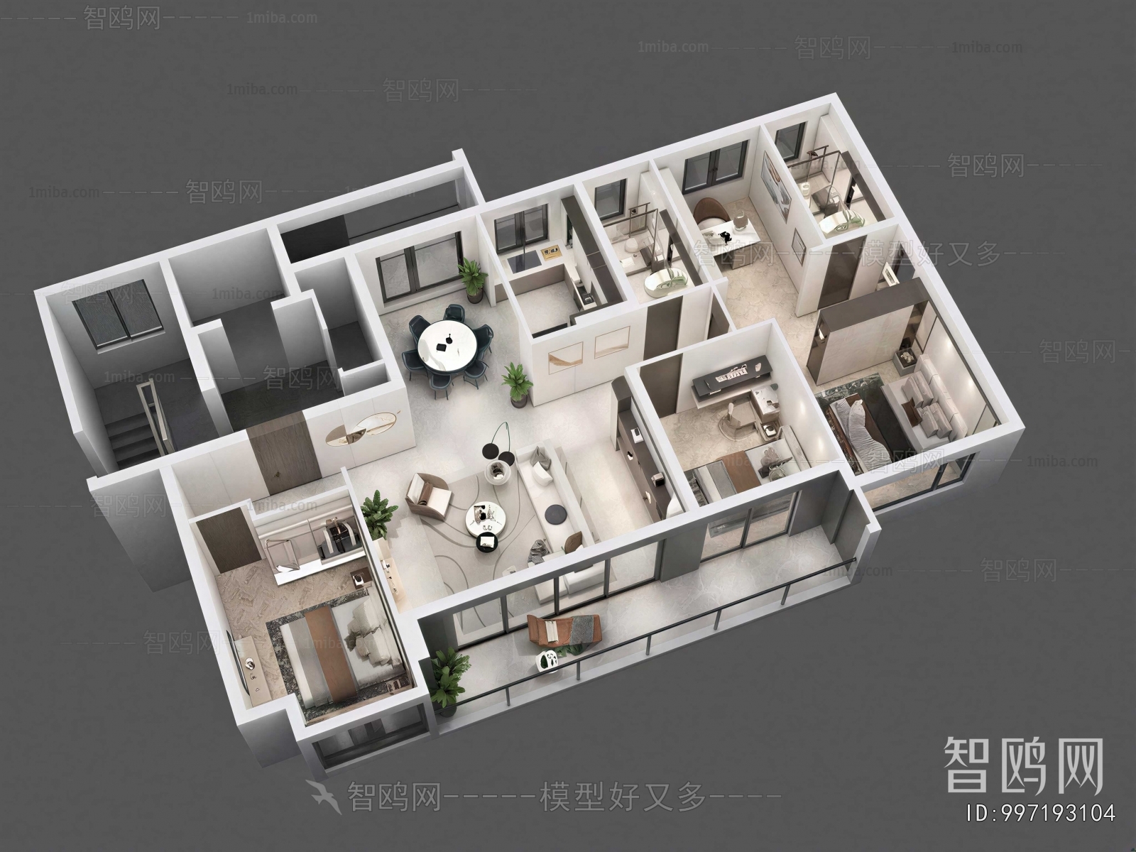 Modern A Bird's-eye View Of Home Decoration