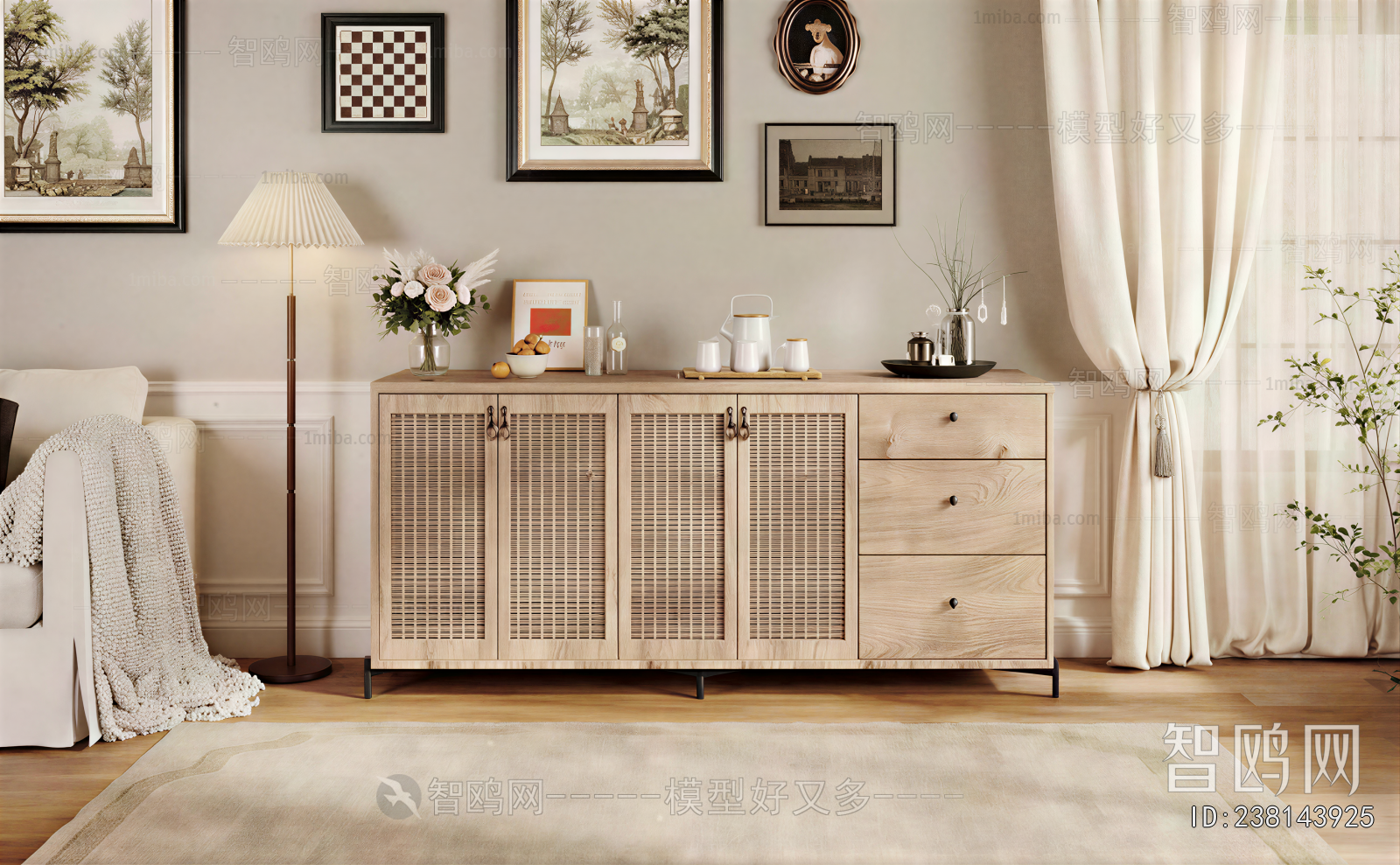Nordic Style Side Cabinet