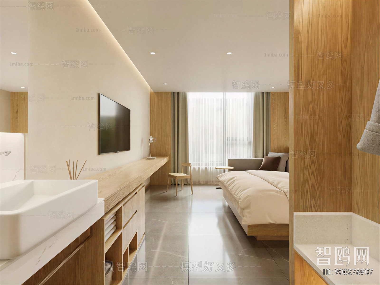 Modern Guest Room