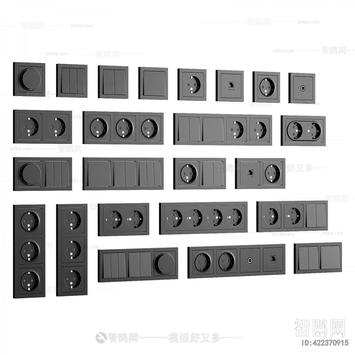 Modern Switch Socket Panel