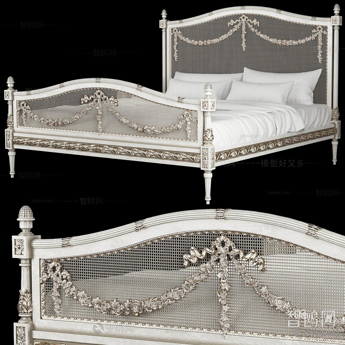 French Style Double Bed