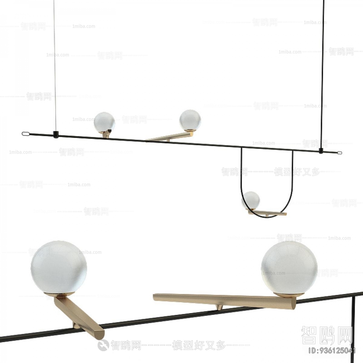 Modern Long Chandelier