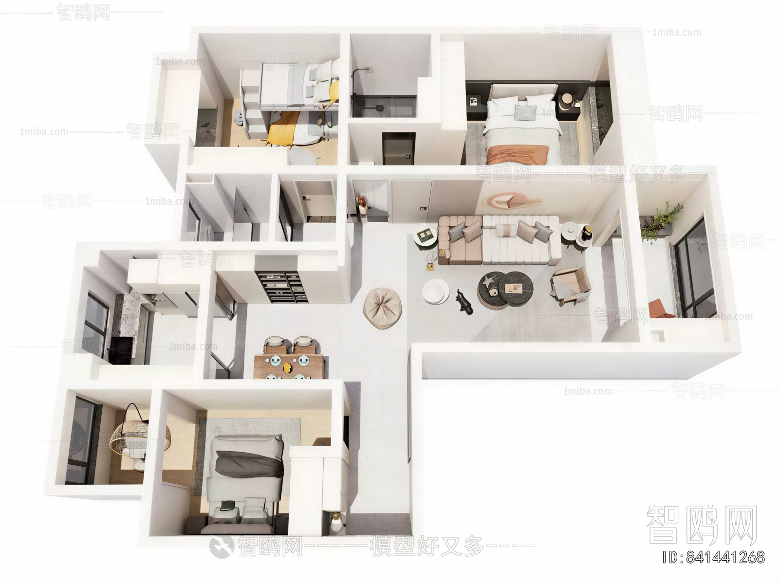 Modern A Bird's-eye View Of Home Decoration