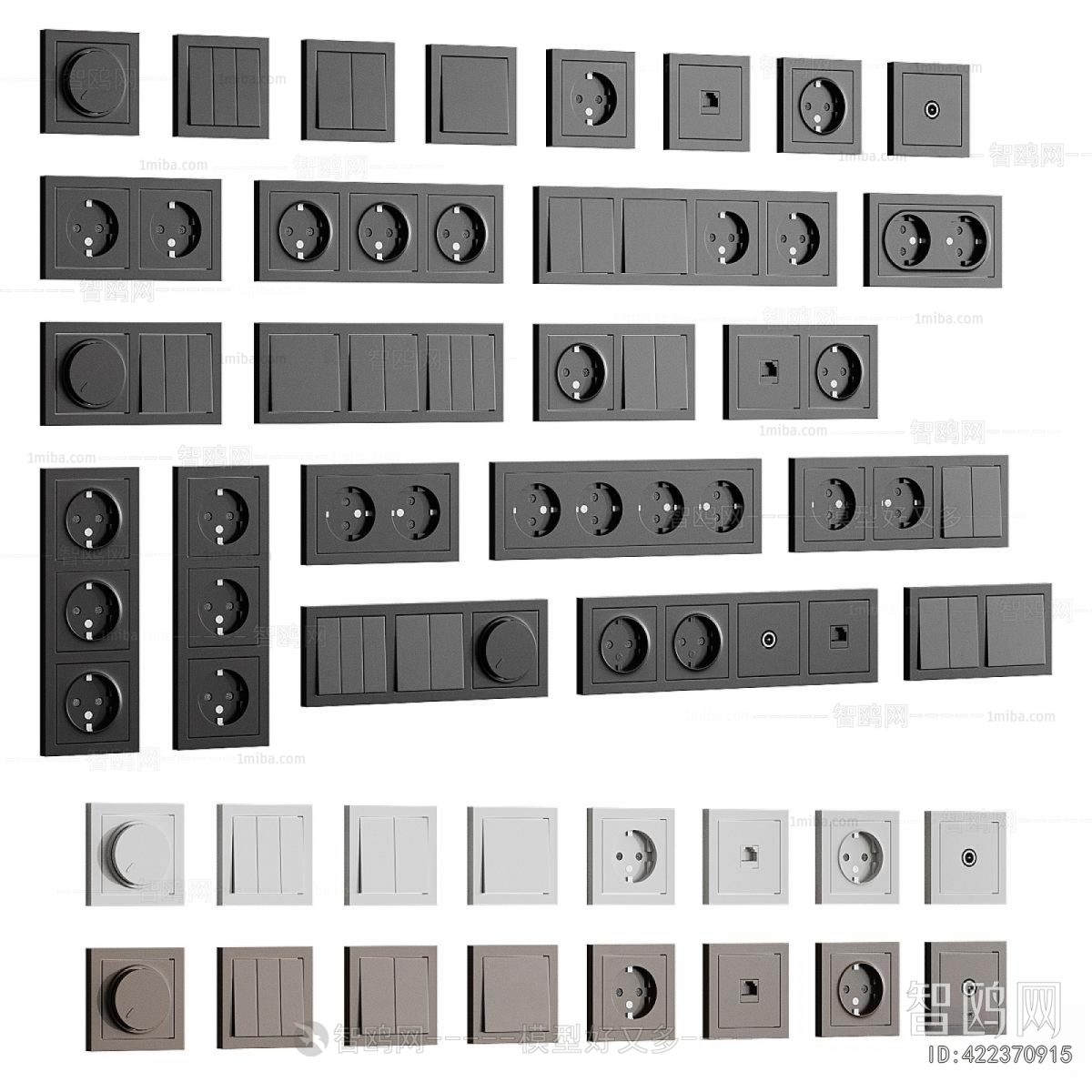 Modern Switch Socket Panel