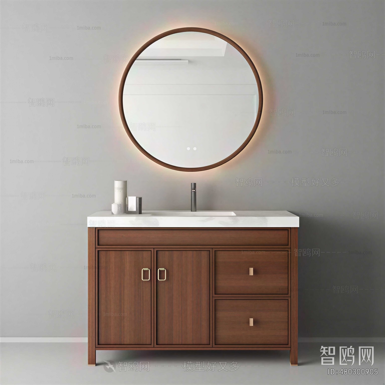 New Chinese Style Bathroom Cabinet