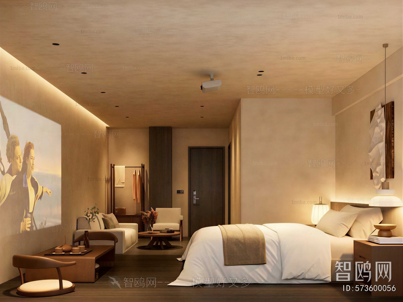 Wabi-sabi Style Bedroom