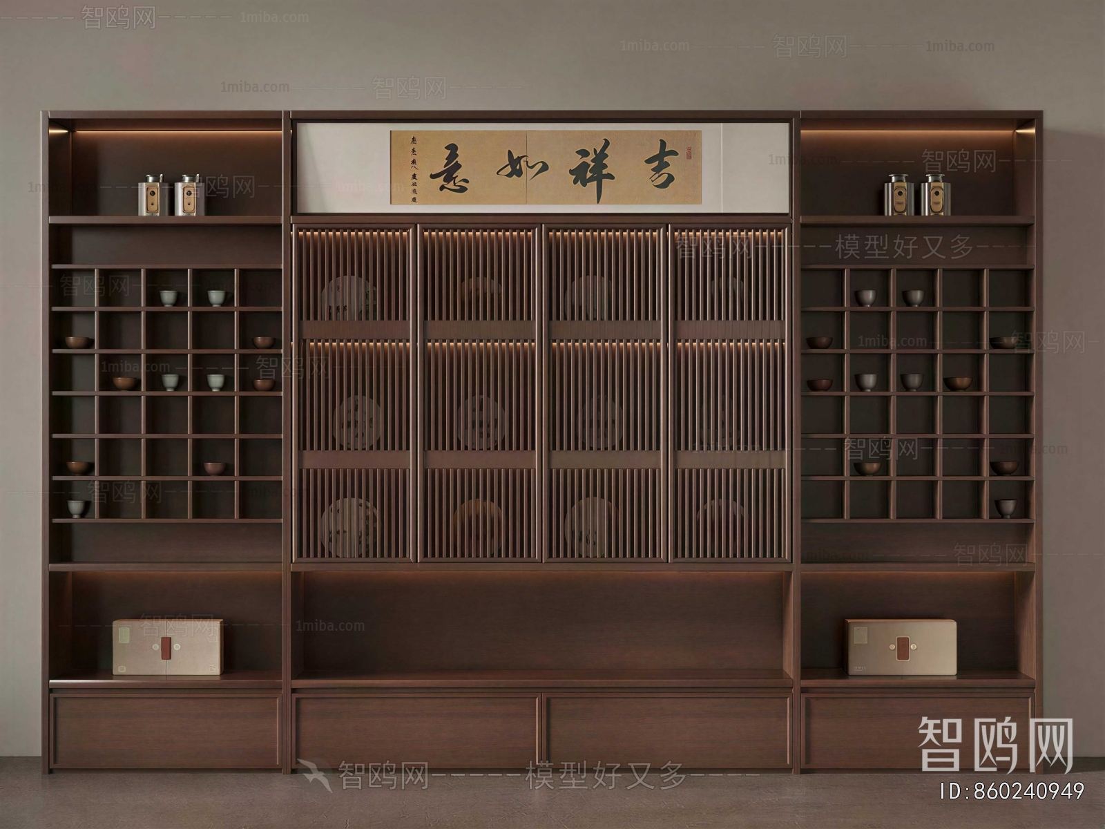 New Chinese Style Decorative Cabinet
